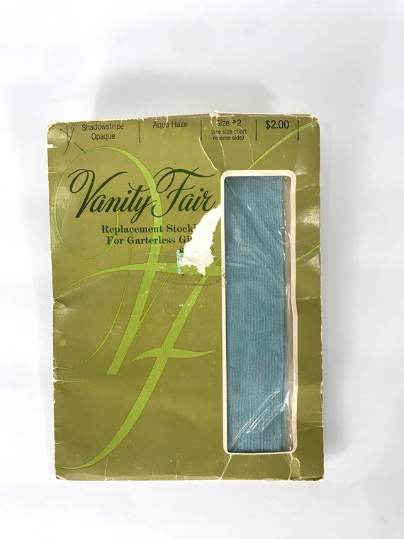 60s Pale Blue Pantyhose, Vanity Fair RARE