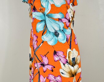 Y2K Chico s Reversible Dress Tropical Floral and Leopard Print Size 1 Etsy UK