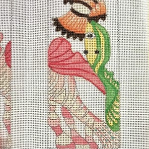 70s Koi Fish Eyeglasses Case Needlepoint Canvas, Tropical Fish Needlepoint