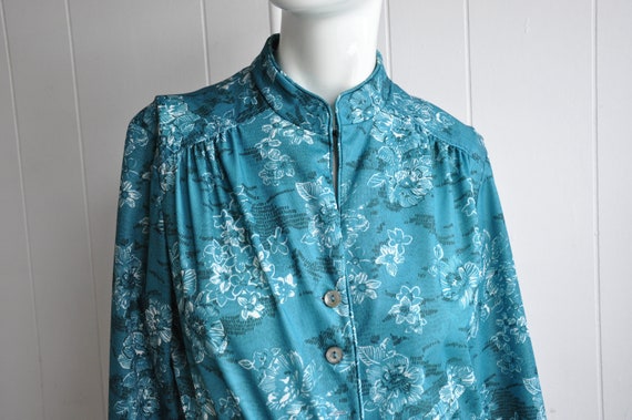 70s Cheongsam Skirt Suit w/ Floral Details, by Ma… - image 3