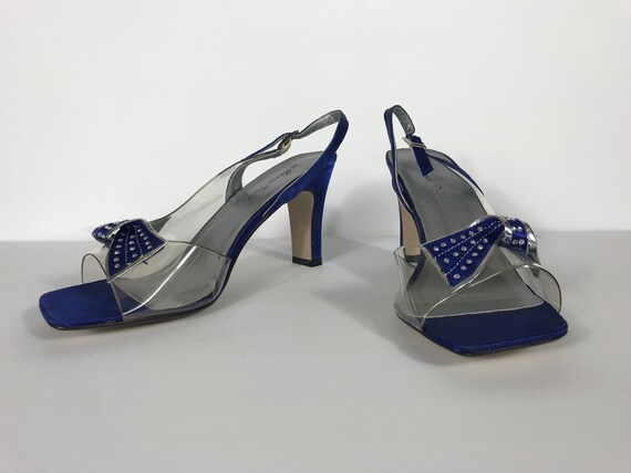 Blue pvc best sale heels