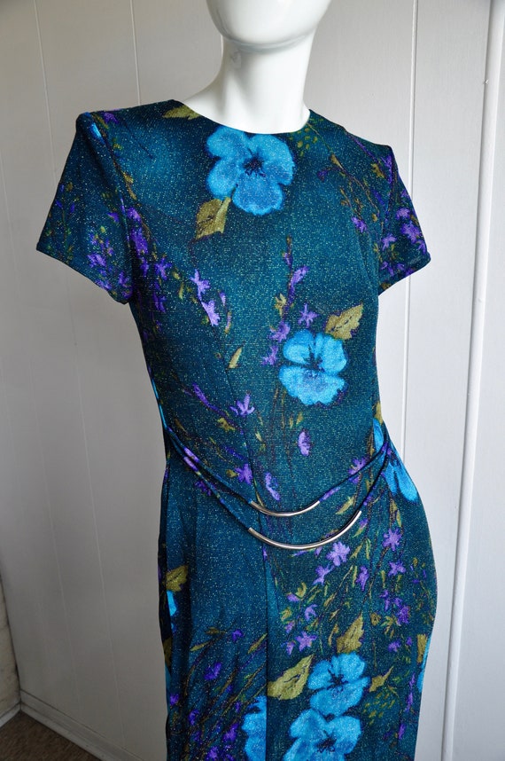 turquoise glitter dress