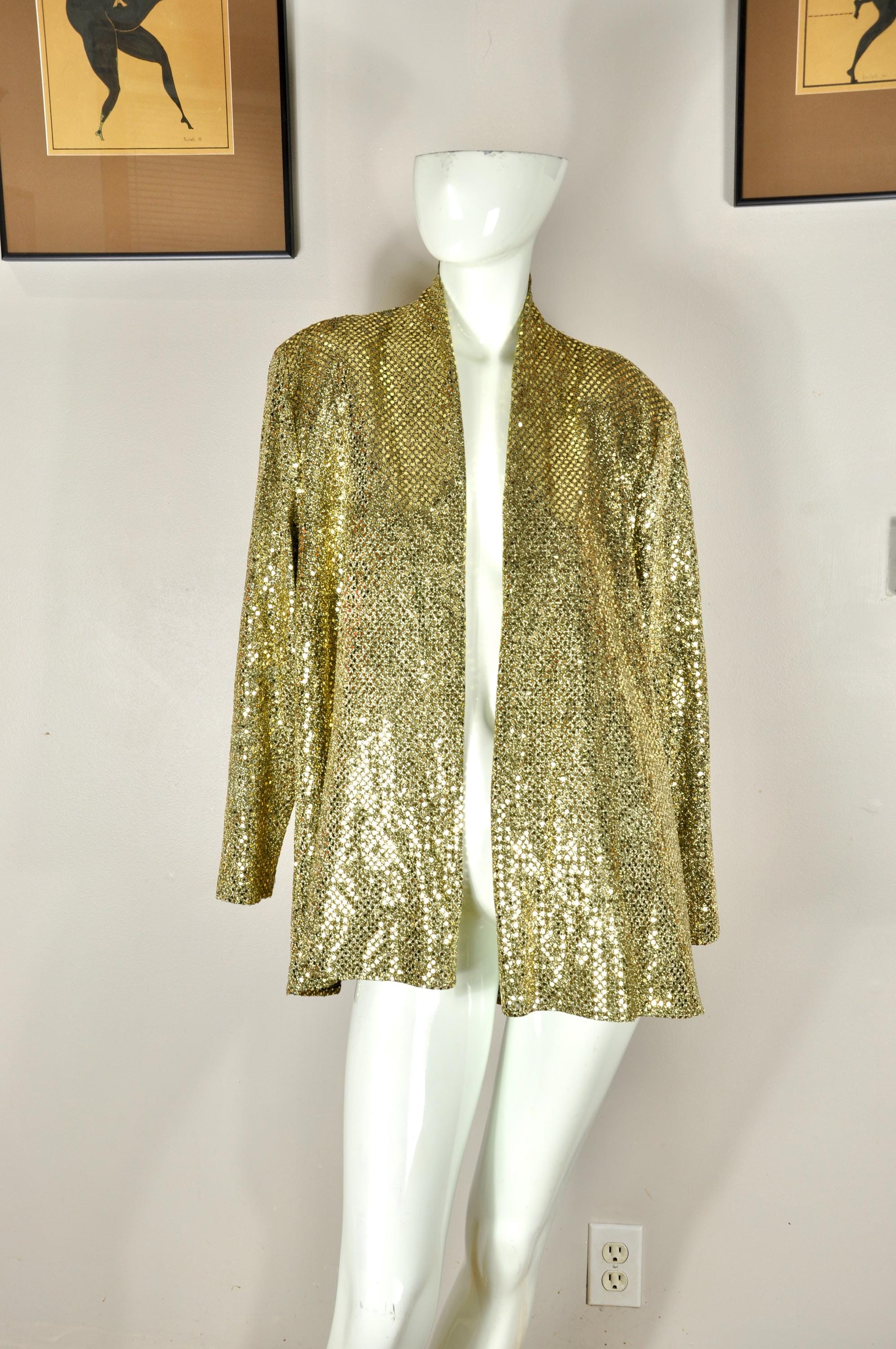 Sequin Blazer Rose Gold - Etsy
