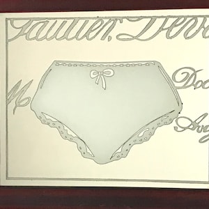 Y2K Underwear Panties Printed Mirror, Bathroom Closet Boudoir Decor