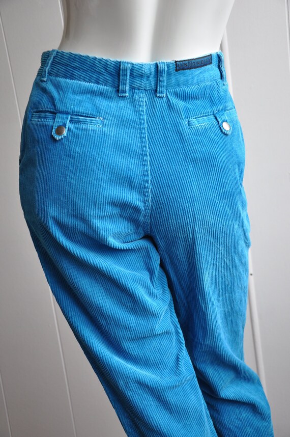 turquoise corduroy pants