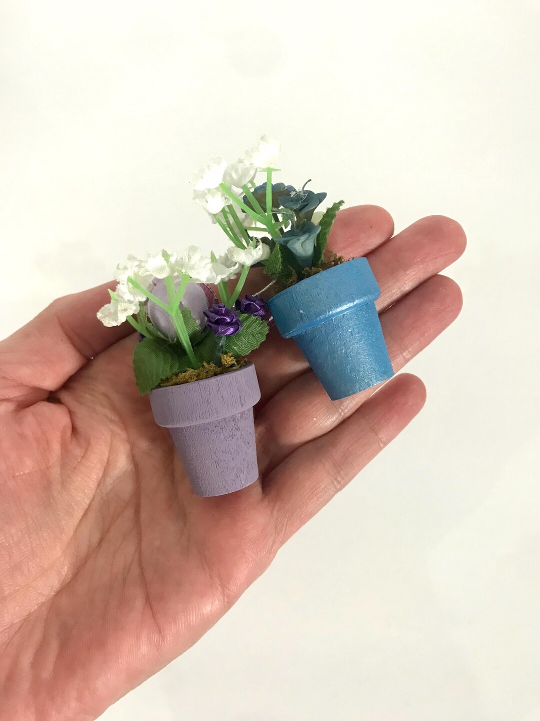 90s Doll House Flower Pots Lot (15) - Etsy