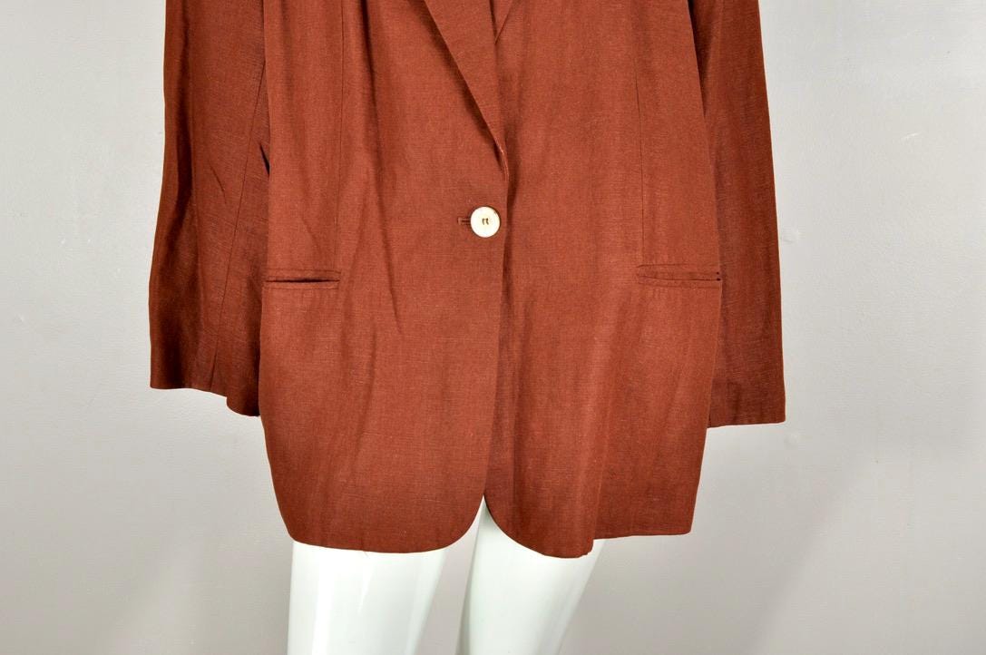 Womens Rust Blazer