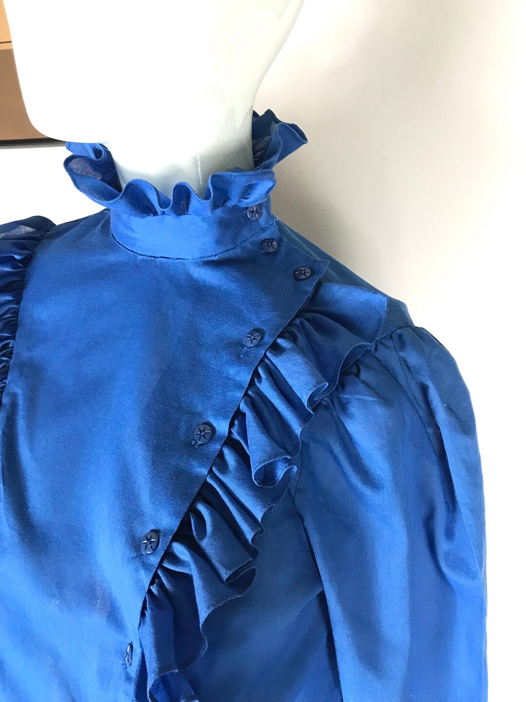 70s Western Ruffle Blouse: Vintage Pantree Disco Top - Etsy