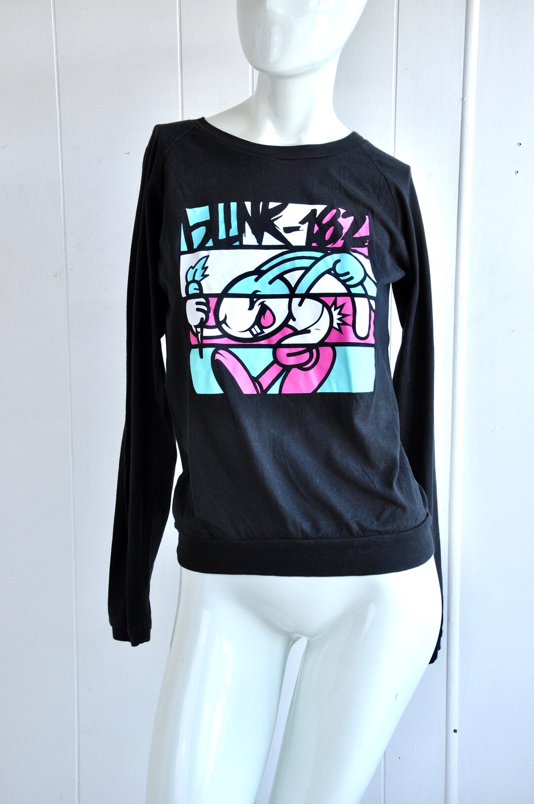 RARE 90s Blink182 Long Sleeve Band Tshirt Women's Size Etsy