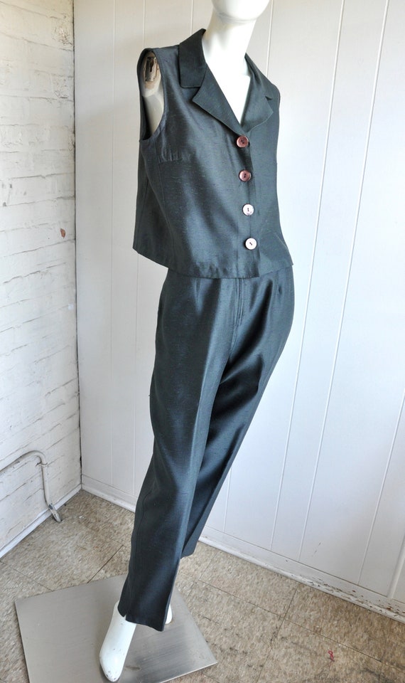 70s Women's Vest Pantsuit, Hippy Woodstock, Retro
