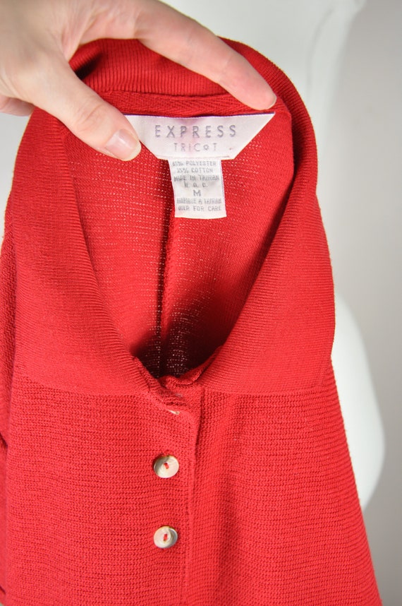 Express red dress clearance shirt