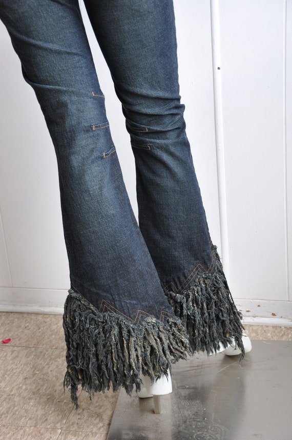 fringe flare pants