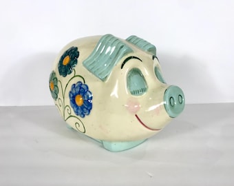 とてもカラフルなヴィンテージの陶器製貯金箱 - Etsy 日本