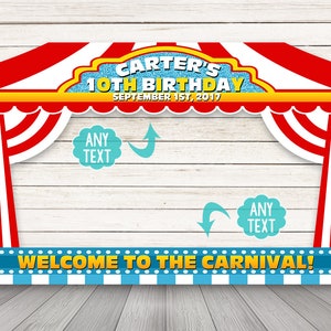 Circus Photo Booth Frame, Printable Carnival Photo Booth Frame, Circus ...