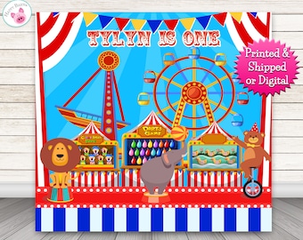 Circus Backdrop, Circus Photo Booth Backdrop, Circus Photo Backdrop, Carnival Backdrop, Carnival Photo Backdrop, Circus Animals Backdrop
