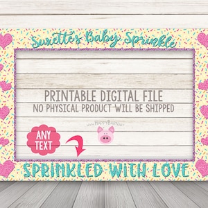 Printable Baby Shower Photo Booth Frame, Baby Sprinkle Photo Booth Prop, Sprinkle Shower, Photobooth Prop, Baby Sprinkles Photo Booth Frame