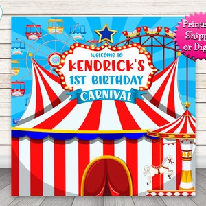 Circus Backdrop, Circus Photo Booth Backdrop, Circus Photo Backdrop, Carnival Backdrop, Carnival Photo Backdrop, Circus Animals Backdrop