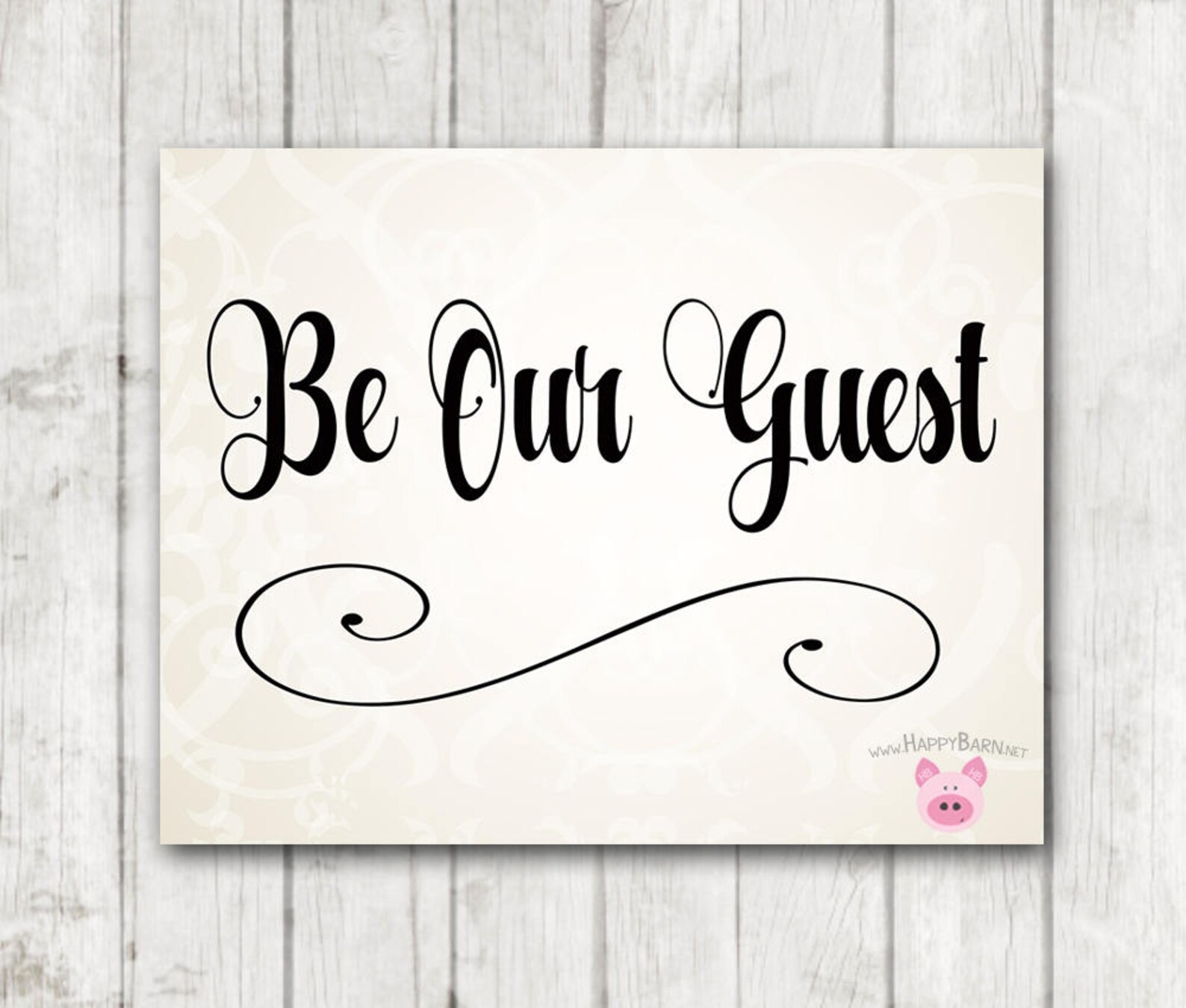 Instant Download Be Our Guest Wedding Sign Wedding Signage | Etsy