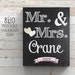 Printable Chalkboard Sign Printable Wedding Mr and Mrs - Etsy