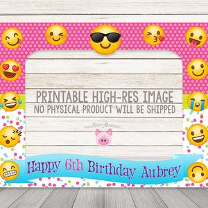 Emoji Photo Booth Frame, Emoji Photo Prop, Emoji Selfie Frame
