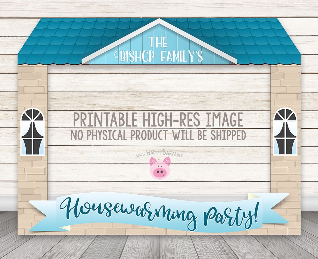 PRINTABLE Housewarming Party Photo Booth Frame, New Home Photobooth ...