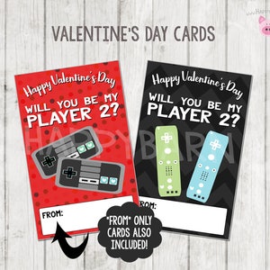 Printable Video Game Valentine's Cards, Video Game Valentines Cards, School Valentines, Gamer Valentines Cards, Printable Valentine's Day image 3