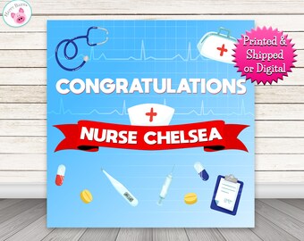 Nurse Photo Backdrop, Congratulations Nuse Photo Backdrop, Nurse Graduation Backdrop, Nurses Week, Doctor, Hospital Backdrop, Medical