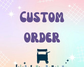 Pedido personalizado: toldo con protección UV, funda para asiento individual y alfombrilla para Katie. Lea la descripción.