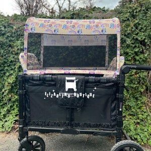 Made to order- Muffin Wagon Canopy, Seat covers for your Wonderfold Wagon, Rainbow Baby, Joymor. Please read description!