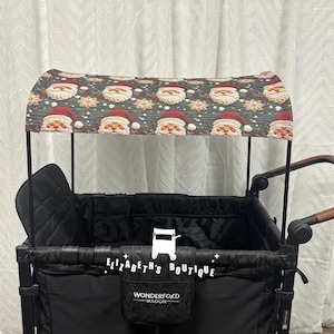 Christmas Half Canopy for 4 Seater Wagons. Wonderfold, Rainbow Baby, Joymor, Ready to Ship