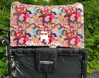 Hecho a pedido: toldo de princesa mágica, fundas de asiento, para su carro Wonderfold, carro Rainbow Baby, carro Joymor