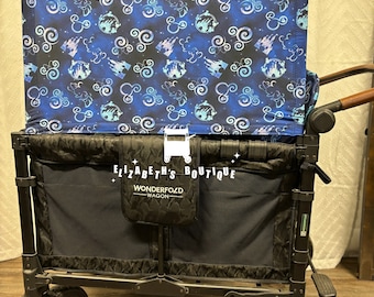 Hecho a pedido: toldo Magical World, fundas de asiento para su vagón Wonderfold, vagón Rainbow Baby y vagón Joymor.