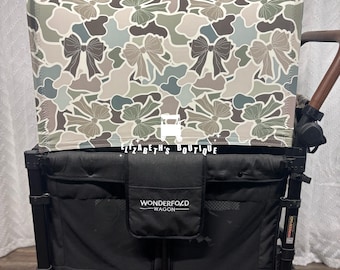 Made to order- Girly Camo Canopy, Seat Covers, for your Wonderfold Wagon, Rainbow Baby Wagon, Joymor Wagon