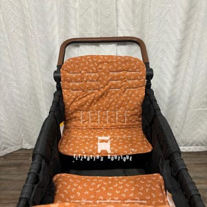 Ready to Ship, Rustic Rainbow Seat Covers  for your Wonderfold Wagon, Rainbow Baby, Joymor, Keenz, and Jeep Wagon. Set of Two