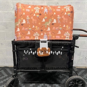 Made to order- Toy Story Canopy, Seat Covers, for your Wonderfold Wagon, Rainbow Baby Wagon, Joymor Wagon