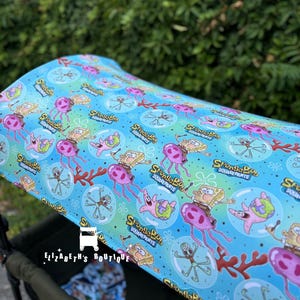 Made to order- Sponge Boy  Canopy, Seat Covers, for your Wonderfold Wagon, Rainbow Baby Wagon, Joymor Wagon