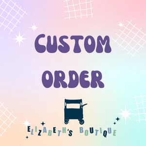 Made to order- Custom Seat Cover (1) and Full Canopy Wonderfold, Rainbow Baby, Joymor, Volmeast Wagon- *Waterproof* Read Description! :)