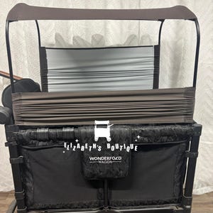 Off Black, 3 piece Canopy for 4 Seater Wagons. Wonderfold, Rainbow Baby, Joymor, Ready to Ship
