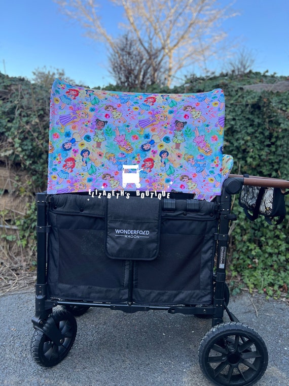 Made to order- Baby Princess Canopy, Seat Covers, for your Wonderfold Wagon, Rainbow Baby Wagon, Joymor Wagon, Vomeast Wagon, Vevor