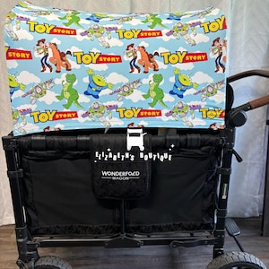 Made to order- Toy Friends Canopy, Seat Covers, for your Wonderfold Wagon, Rainbow Baby Wagon, Joymor Wagon