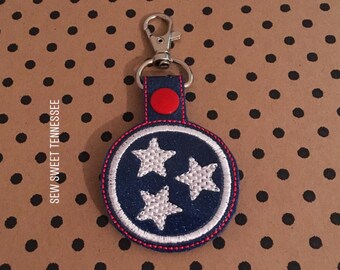 Tennessee key chain, Nashville Tennessee, Tennessee Titans, Key Fob, Snap Tab, Nashville Predators, Tennessee Volunteers, Music City