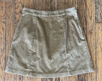 Vintage 90s corduroy mini skirt