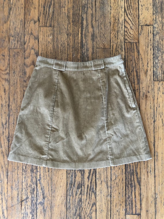 Vintage 90s corduroy mini skirt - image 1