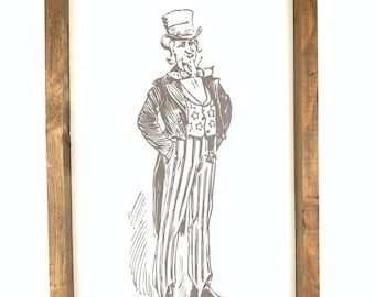 Uncle Sam Framed Art