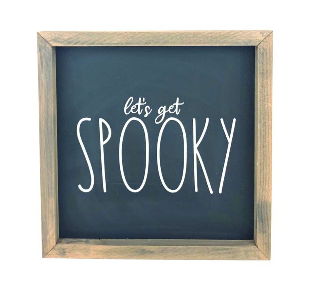Let's Get Spooky Halloween Sign - Etsy