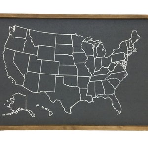 USA Outline Pinboard