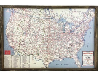 us highways map etsy