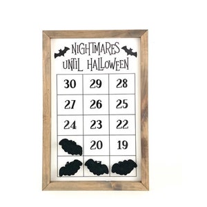 Nightmares Until Halloween 15 Day Magnetic Countdown