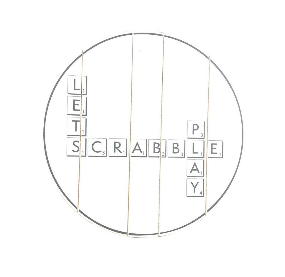 Monopoly Scrabble Jeu de bois vintage avec Lazy Susan : : Jeux et  Jouets