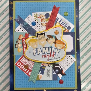 Family Night Themed Photo Album – Handmade Memory Book